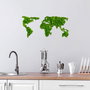 Wallity World Map Escultura de pared Verde